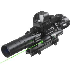 Quality OEM / ODM Green Laser Beam Holographic Rifle Scope Combo ​4-In-1 for sale