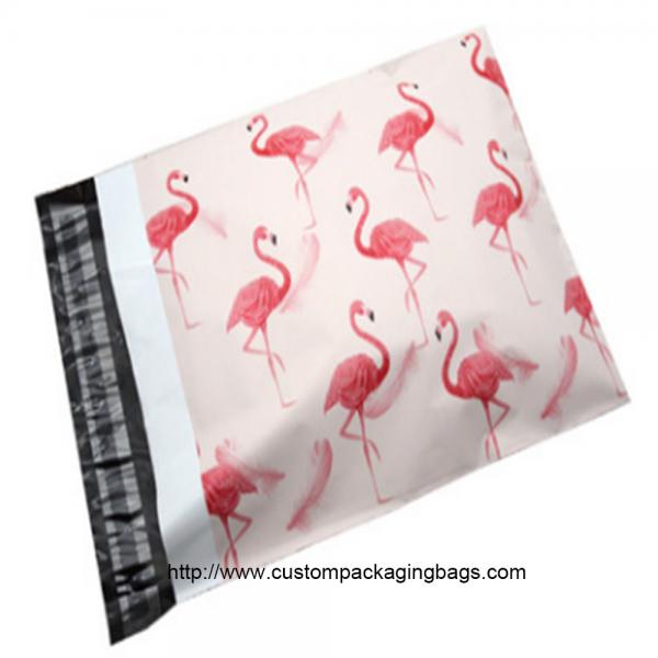Flamingo Cartoon Plastic Poly Mailer Envelopes Gravure Printing Moisture Proof