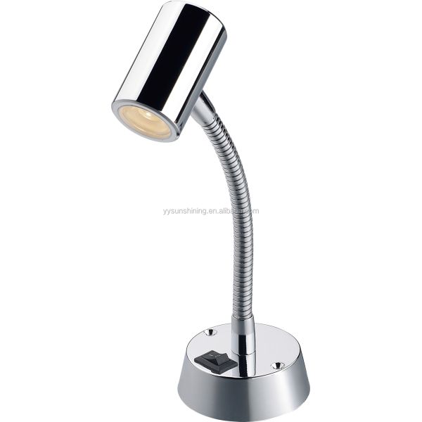 Electric Power Source 12V LED Reading Light Gooseneck Flexible LED Table Light Desk Lamp