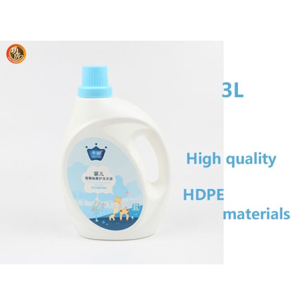 PE Empty Plastic Washing Detergent Bottle With Screw Cap Reusable