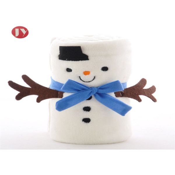 Optional Pattern Organic Swaddle Blankets , Swaddle Animal Blanket Smooth Flannel Fleece Plush