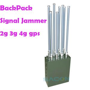China 8 Antennas 100m 120w Mobile Phone Signal Jammer China Backpack Jammer Factory on sale