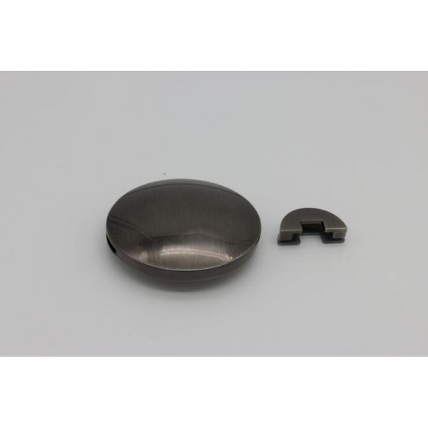 High end shiny gold quality zinc alloy round ring clip turn lock for handbag