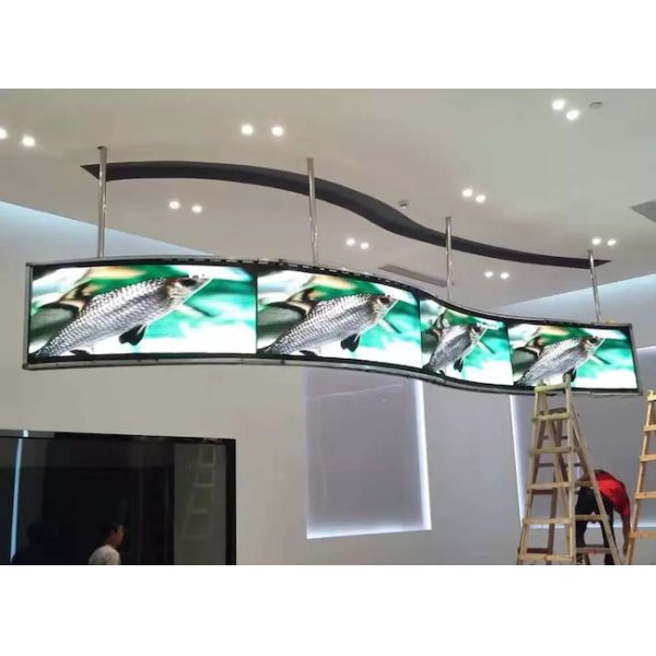 Curved Commercial Cylinder Flexible LED Screen Panel SMD1010