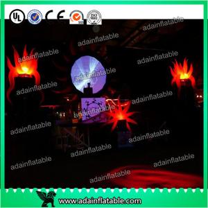 Quality Color Changing Inflatable Lighting Decoration , Beautiful Dia 1m Inflatable Star Lights for sale