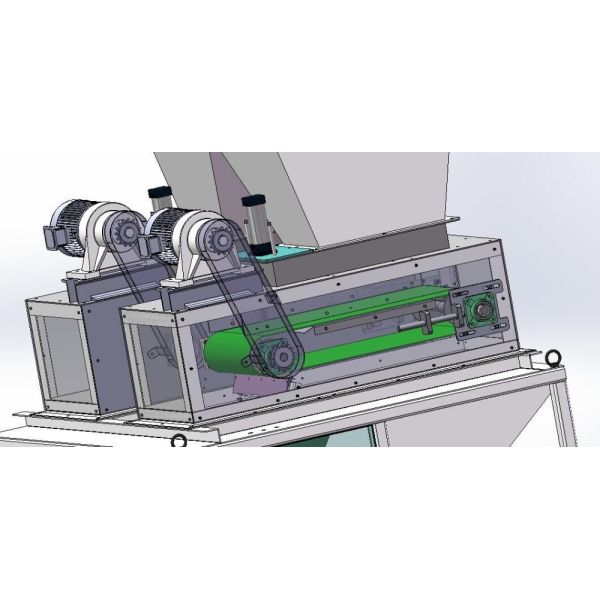 High speed dried chicken manure particles 10-50kg bag packaging machine