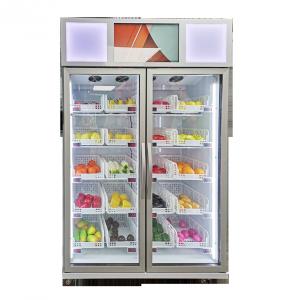 China smart fridge vending machine with smart system sale vegetable fruit frozen food in the supermarket on sale