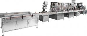 Quality Aerosol Automatic Filling Production Line Liquid Filling Valve Inserting Machine for sale