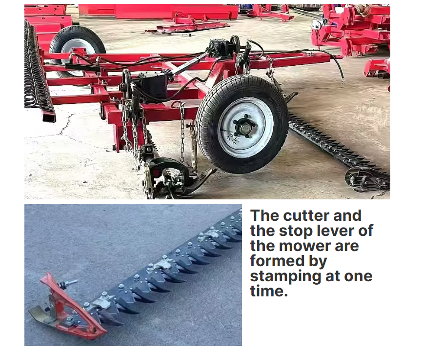 2024 Hot Sale New 4.2m Double Blade Reciprocating Lawn Mower for Tractor Featuring Core Components Gearbox and Bearing