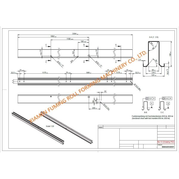 Steel Coil Custom Roll Forming Machine 5KW Electric High Accuracy