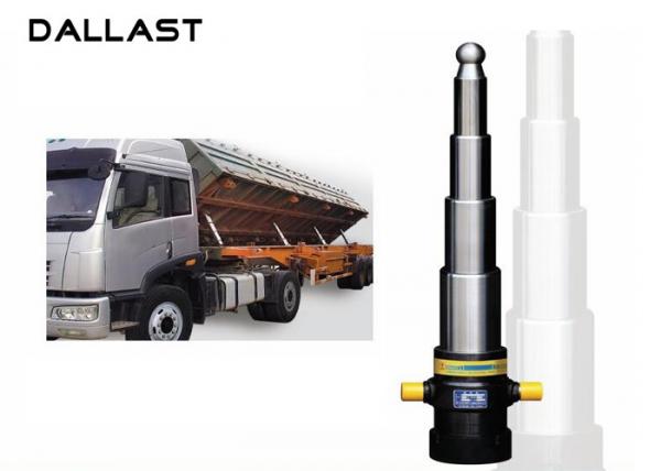 Buy 4 Stage Telescopic Cylinder Dumper Dump Truck , Telescopic Hydraulic Ram at wholesale prices
