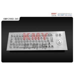 China ESD Metal Frame Keyboard Anti Vandal Industrial Keyboard With Trackball on sale