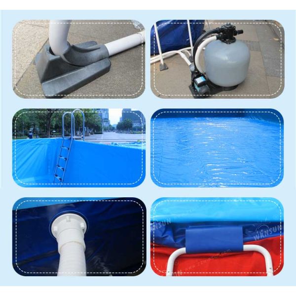 Outdoor Large Inflatable Swimming Pool , Framed Inflatable Water Pool