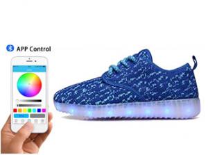 China Battery Rechargeable App Controlled LED Shoes Light Up Trainer Sneakers on sale