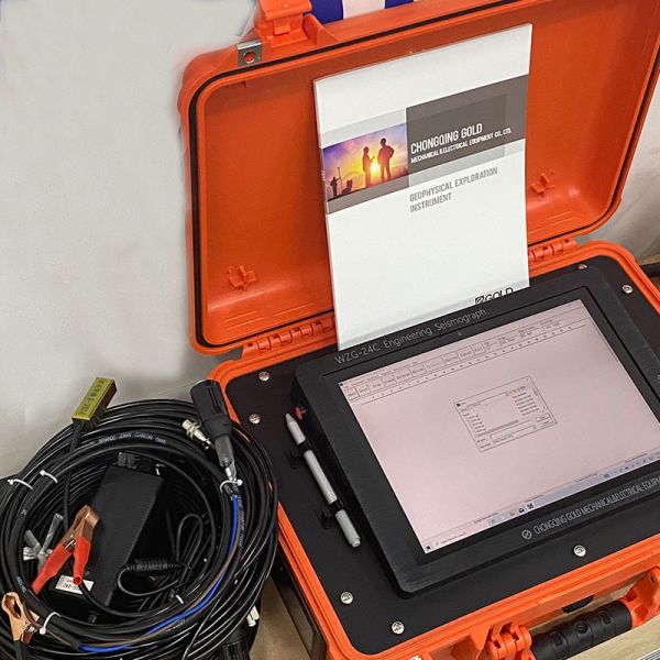 Multi-component Seismic Sensor with 24-bit A/D Converter 144dB Dynamic Range and SEG-2 Data Format for Shallow Refraction Exploration
