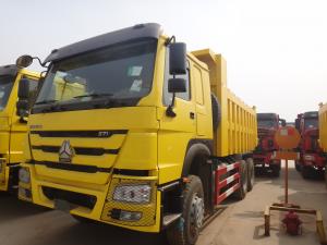 Quality Yellow 371hp 20M3 RHD Sinotruk Howo 6x4 Dump Truck For 40-50 Tons Load for sale