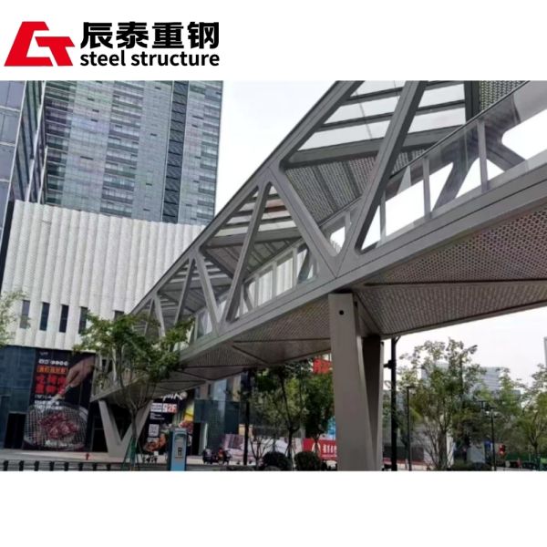 Prefabricated Bridge Steel Structure Building Construction Customized