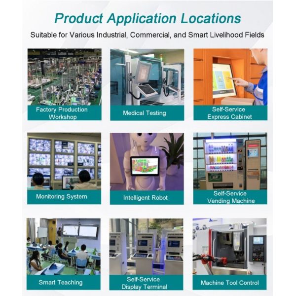 21.5 Inch Android Industrial Touch Panel PC Capacitive Embedded Open Frame Monitor LCD Display