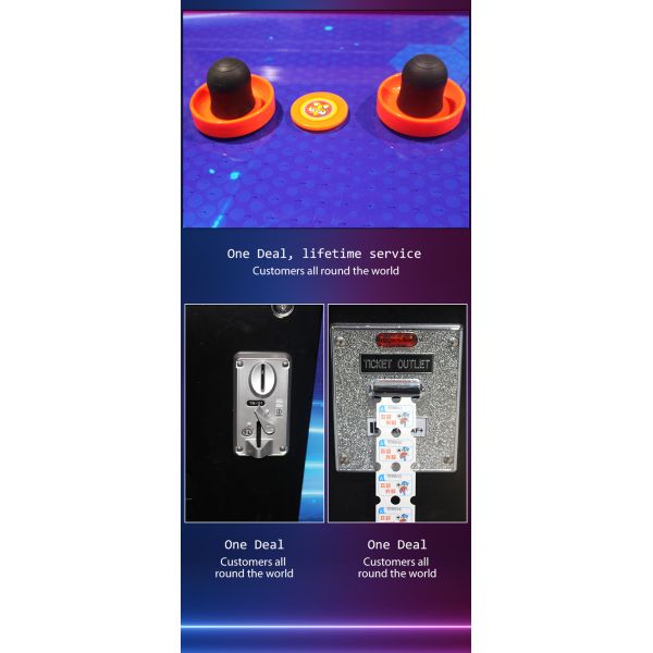 Curve Surfuce Air Hockey 2 Players Coin Operated Machine Ticket Redemption Games