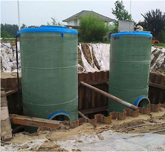 GRP Compact Integrated Water Lift Station for Flood Control Sewage Solution