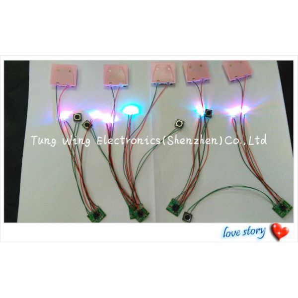 2 Colorful LED And 1 Button Flashing LED Module with Beautiful Lights