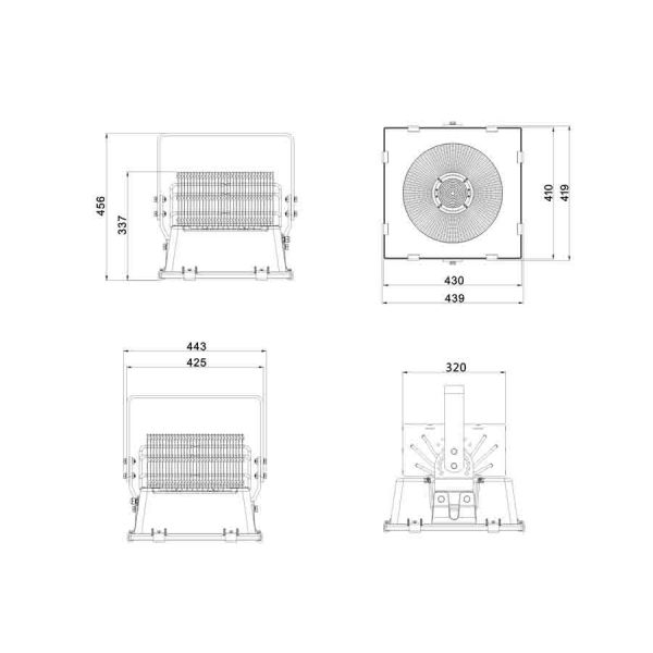 500W led flood light / 500W