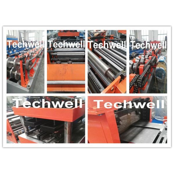 Quick Interchangeable C / Z Purlin Roll Forming Machine for Making C / Z Shaped Purlin Sheet