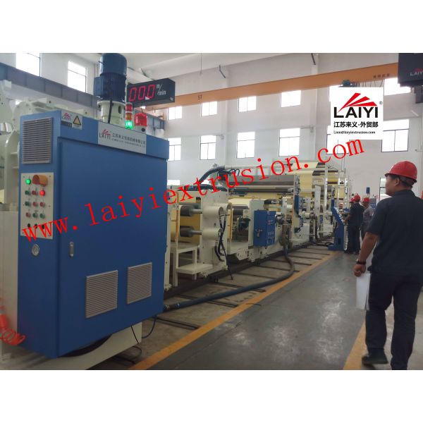 3-6 Inch Paper Core Large Laminating Machine , High Load Extrusion Coating Lamination Machine