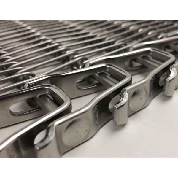 Food Bread Cooling Tunnel Line Mesh Chain Conveyor Belt For Bakery Cookie Biscuit