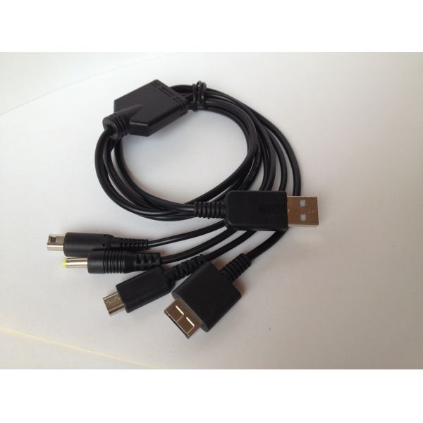 Universal Multi-function Extendable USB Cable With Micro 5pin , PP P VITA DS charge cable