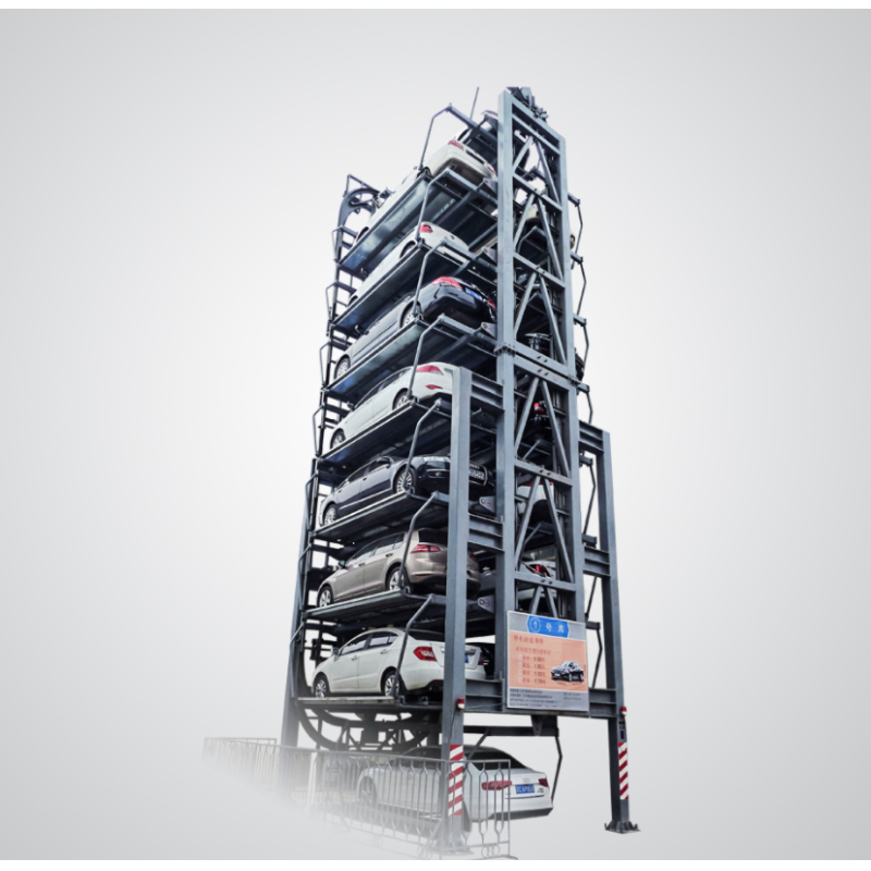 16 SUVs Vertical Rotary Parking System 9 Levels Mechanical Parking Lift