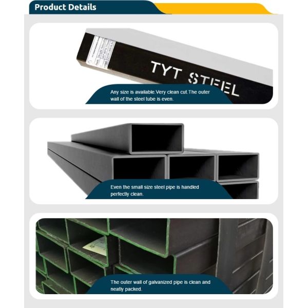 75 X 75 Square Steel Pipe , Square Tubular Pipe Perforated Hole Cold Rolled Mild