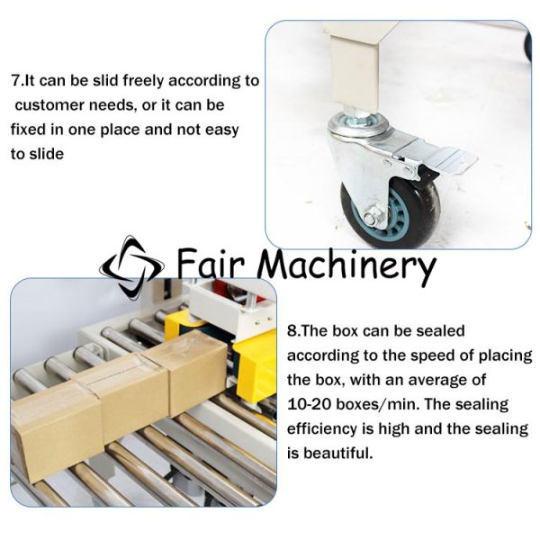 350W PLC 60HZ Carton Sealing Tape Machine Box 380VAC