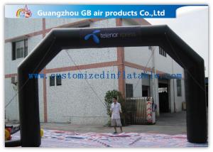 Black Custom Inflatable Arch For Advertisement /  PVC Blow Up Arch
