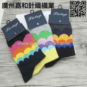 China Custom New Style Rainbow Color Men Ankle Socks on sale