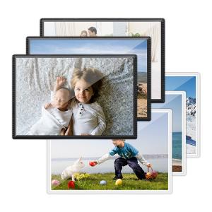 China Acrylic Magnetic Picture Frames Black Modern/Vintage Magnetic Picture Frame Easy To Install on sale