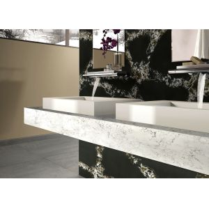 Solid Surface Quartz Stone Top Kitchen Countertop Materials Quartz 6mm 8mm