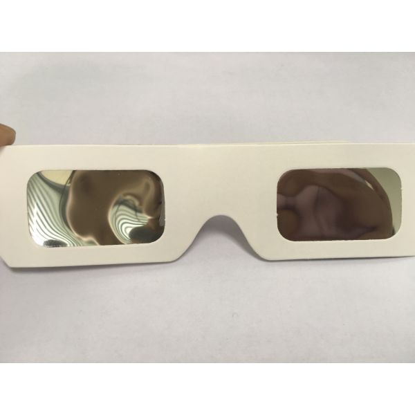 Anti Uv Eclipse Viewing Glasses , Black Silver Solar Eclipse Lenses