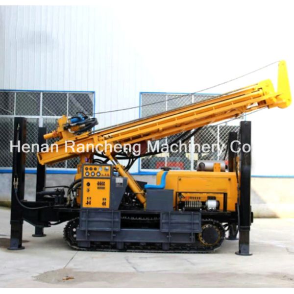 Diesel Engine Multi-Functional Water Well Drilling Rig Crawler Mounted Machines With 118KW Yuchai Engine