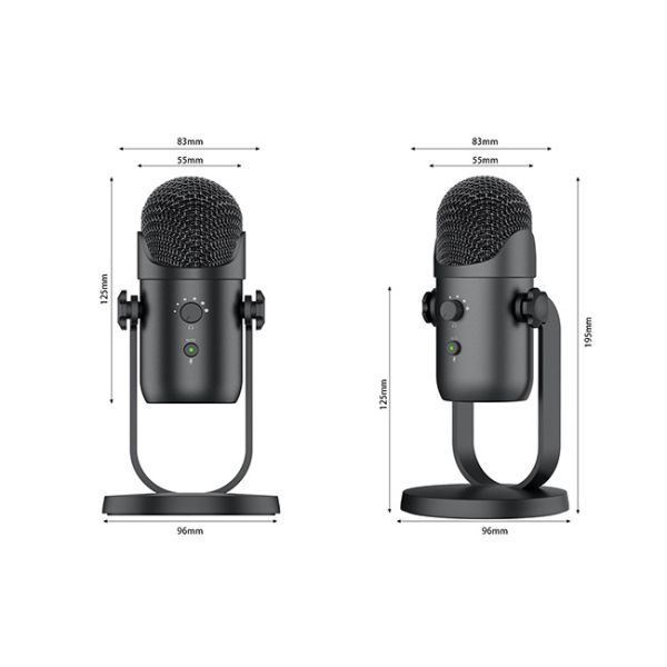 20Hz-20KHz Gaming Recording Microphone For PS 4&5 Headphone