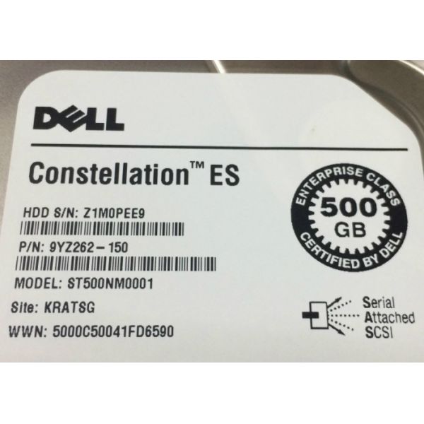 SAS 3.5 Dell Laptop Hard Disk 500GB , Dell Server Hard Drives 06VNCJ ST500NM0001