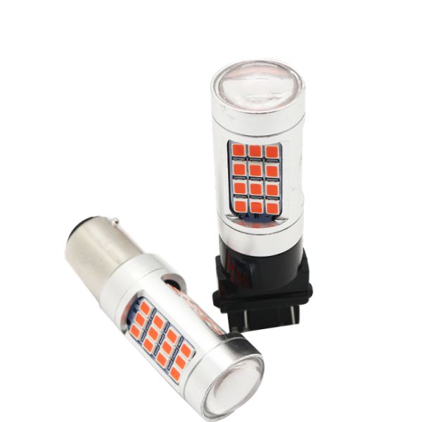 Custom Universal Car Turn Signal Lights 2835 Reversing Headlight Three Times Flashing Bulb