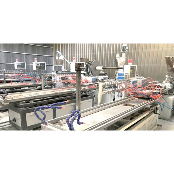 SGS Wood Plastic Composite Pvc Ceiling Panel Extrusion Line Window Door Wpc Wall Panel Machine