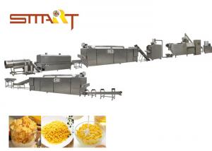 Instant Corn Flakes Production Line / Breakfast Cereal Machine 100kg/Hr