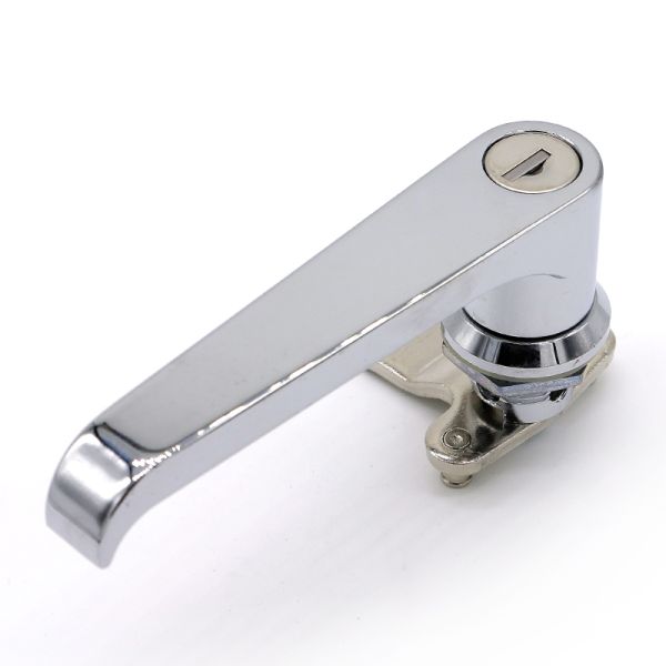 Rotating Metal Cabinet Push Handle Lock Carbon Steel