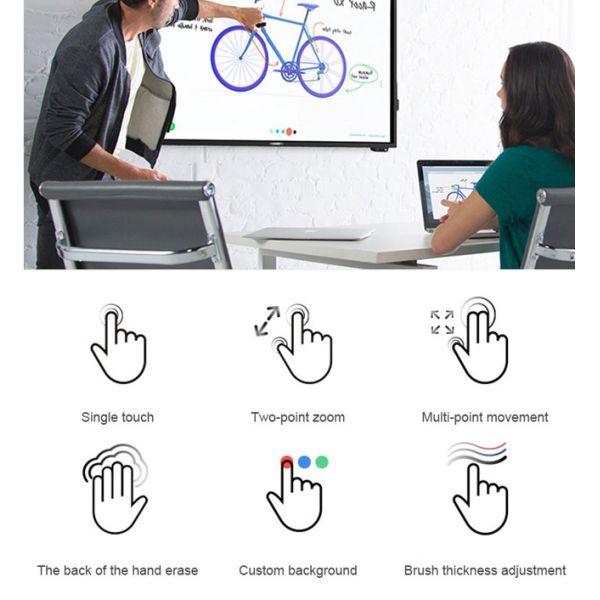 110 In Interactive Digital Blackboard 32768×32768 Touch Screen Whiteboard