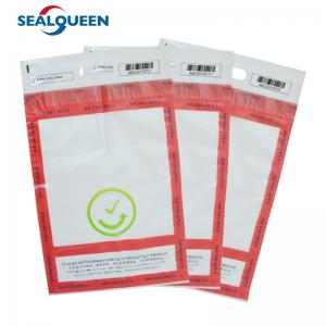 China Clear Self Seal Tamper Evident Plastic Bag Custom Duty Free Security Packing on sale