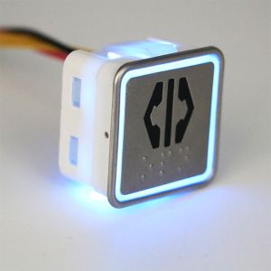 Lift Parts 32.5mm Square Elevator Control Buttons Elevator Push Button For Call