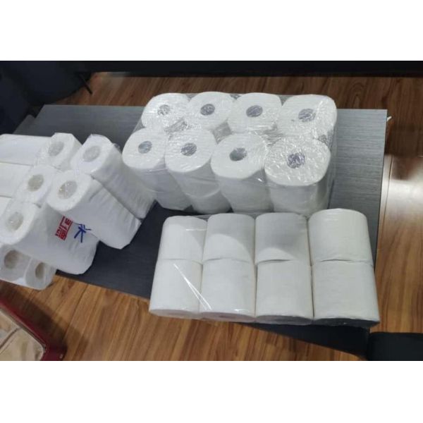 LDPE 40 microns Kitchen Towel Roll Wrapper 25kw Packaging Machine