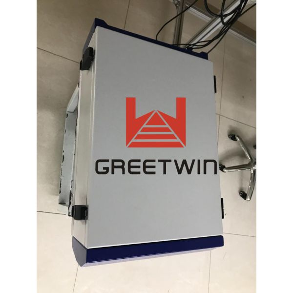 Line Amplifier High Power Dual Band 40dBm DCS1800MHz WCDMA2100MHz Cell Phone Signal Repeater For 2000-3000m Coverage